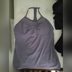 NWOT Fabletics Built In Bra Racerback Purple Tank